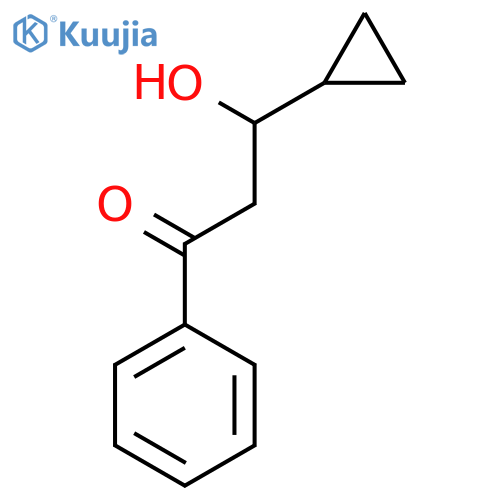 1-Propanone, 3-cyclopropyl-3-hydroxy-1-phenyl- structure
