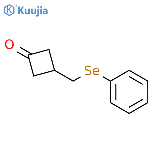 CYCLOBUTANONE, 3-[(PHENYLSELENO)METHYL]- structure