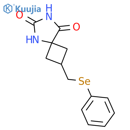 5,7-DIAZASPIRO[3.4]OCTANE-6,8-DIONE, 2-[(PHENYLSELENO)METHYL]- structure