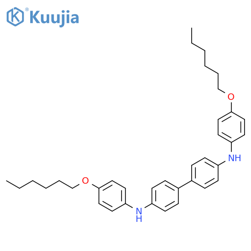 [1,1'-BIPHENYL]-4,4'-DIAMINE, N,N'-BIS[4-(HEXYLOXY)PHENYL]- structure