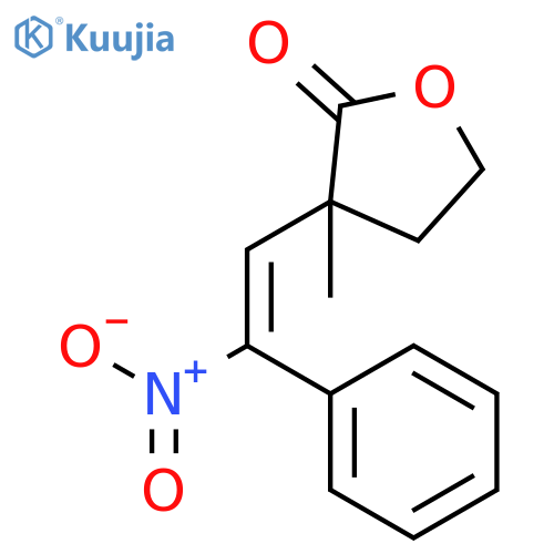 2(3H)-FURANONE, DIHYDRO-3-METHYL-3-[(1E)-2-NITRO-2-PHENYLETHENYL]- structure