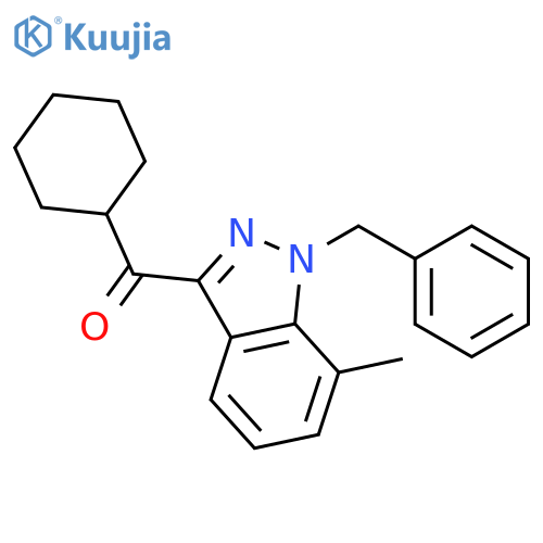 METHANONE, CYCLOHEXYL[7-METHYL-1-(PHENYLMETHYL)-1H-INDAZOL-3-YL]- structure