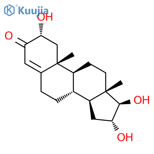 Androst-4-en-3-one, 2,16,17-trihydroxy-, (2a,16a,17b)- structure