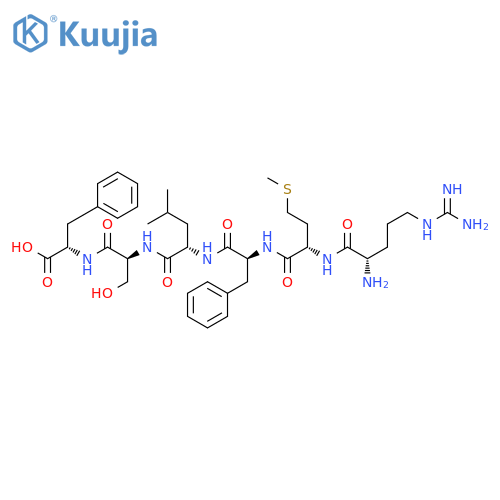 L-Phenylalanine, L-arginyl-L-methionyl-L-phenylalanyl-L-leucyl-L-seryl- structure