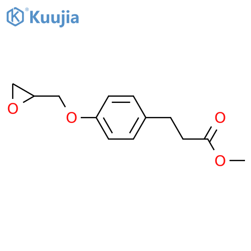 3-(4-(2,3-Epoxypropoxy)phenyl)propionic Acid Methyl Ester structure