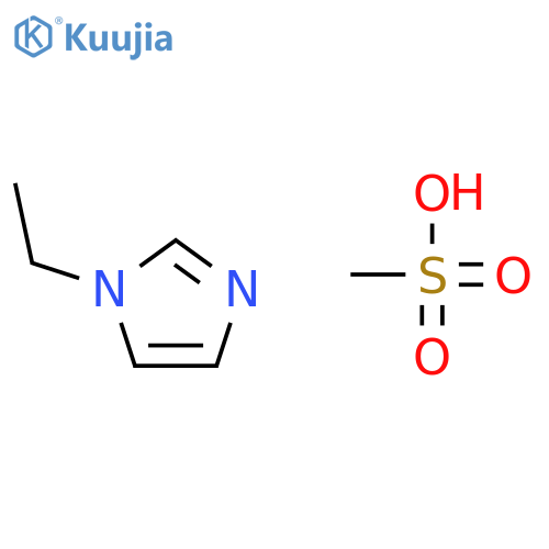 1H-Imidazole, 1-ethyl-, monomethanesulfonate structure