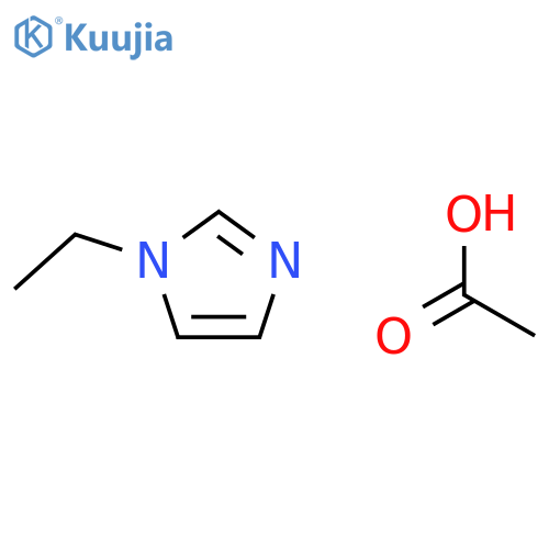 1H-Imidazole, 1-ethyl-, monoacetate structure