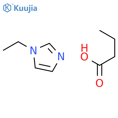 BUTANOIC ACID, COMPD. WITH 1-ETHYL-1H-IMIDAZOLE (1:1) structure
