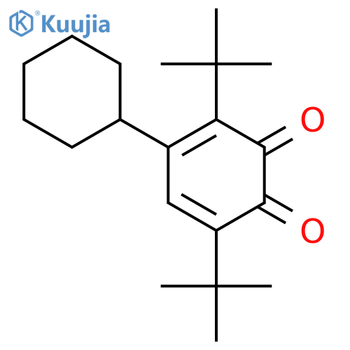 3,5-Cyclohexadiene-1,2-dione, 4-cyclohexyl-3,6-bis(1,1-dimethylethyl)- structure