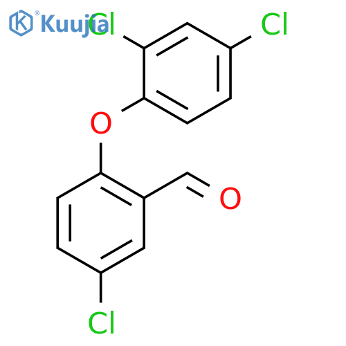 Benzaldehyde, 5-chloro-2-(2,4-dichlorophenoxy)- structure