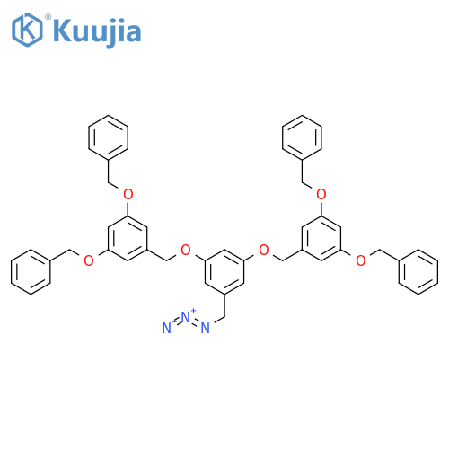 Benzene, 1-(azidomethyl)-3,5-bis[[3,5-bis(phenylmethoxy)phenyl]methoxy]- structure