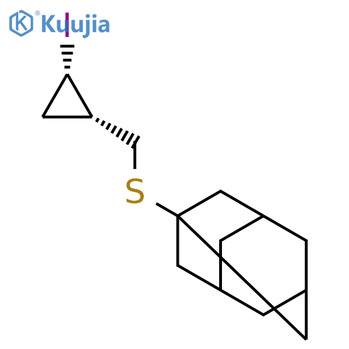 Tricyclo[3.3.1.13,7]decane, 1-[[[(1S,2S)-2-iodocyclopropyl]methyl]thio]- structure
