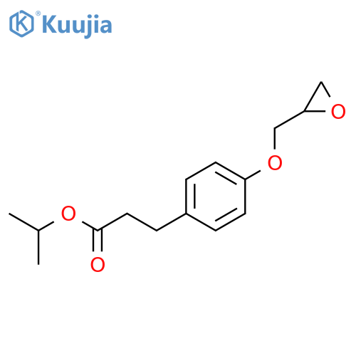 BENZENEPROPANOIC ACID, 4-(OXIRANYLMETHOXY)-, 1-METHYLETHYL ESTER structure