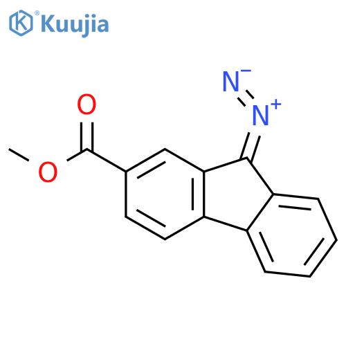9H-FLUORENE-2-CARBOXYLIC ACID, 9-DIAZO-, METHYL ESTER structure