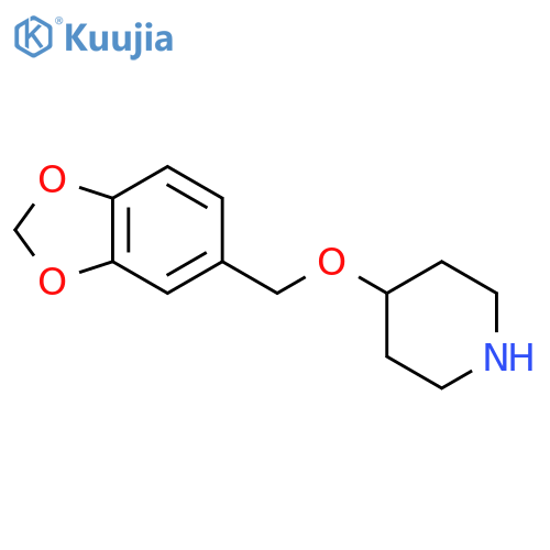 PIPERIDINE, 4-(1,3-BENZODIOXOL-5-YLMETHOXY)- structure