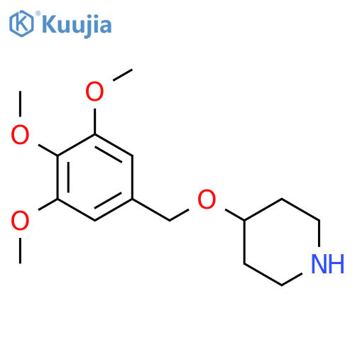 4-[(3,4,5-Trimethoxyphenyl)methoxy]piperidine structure