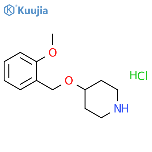 4-[(2-methoxyphenyl)methoxy]piperidine hydrochloride structure
