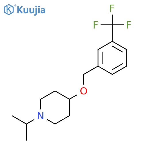 Piperidine, 1-(1-methylethyl)-4-[[3-(trifluoromethyl)phenyl]methoxy]- structure