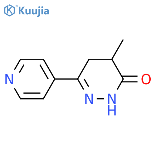 3(2H)-PYRIDAZINONE, 4,5-DIHYDRO-4-METHYL-6-(4-PYRIDINYL)- structure