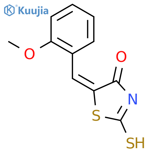 (5Z)-5-(2-Methoxybenzylidene)-2-sulfanyl-1,3-thiazol-4(5H)-one structure