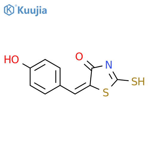(5E)-5-(4-Hydroxybenzylidene)-2-mercapto-1,3-thiazol-4(5H)-one structure