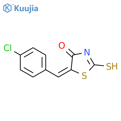 (5E)-5-(4-Chlorobenzylidene)-2-mercapto-1,3-thiazol-4(5H)-one structure