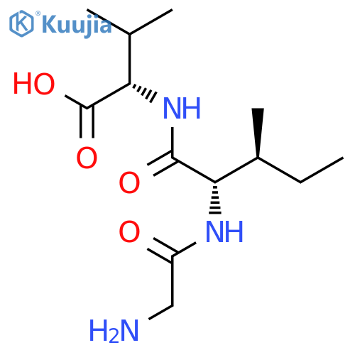 Glycyl-L-isoleucyl-L-valine structure