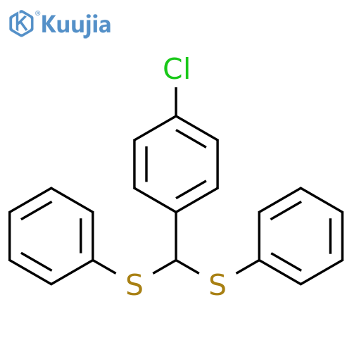 Benzene, 1-[bis(phenylthio)methyl]-4-chloro- structure