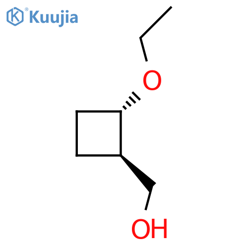 Cyclobutanemethanol, 2-ethoxy-, (1R,2S)-rel- structure