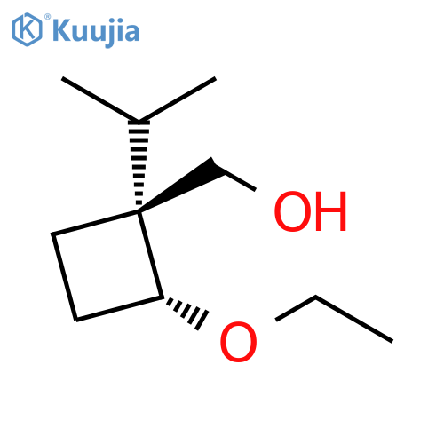 Cyclobutanemethanol, 2-ethoxy-1-(1-methylethyl)-, (1R,2R)-rel- structure