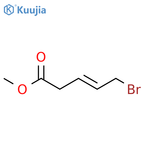 3-PENTENOIC ACID, 5-BROMO-, METHYL ESTER structure