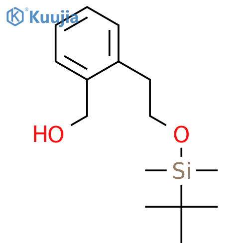 BENZENEMETHANOL, 2-[2-[[(1,1-DIMETHYLETHYL)DIMETHYLSILYL]OXY]ETHYL]- structure