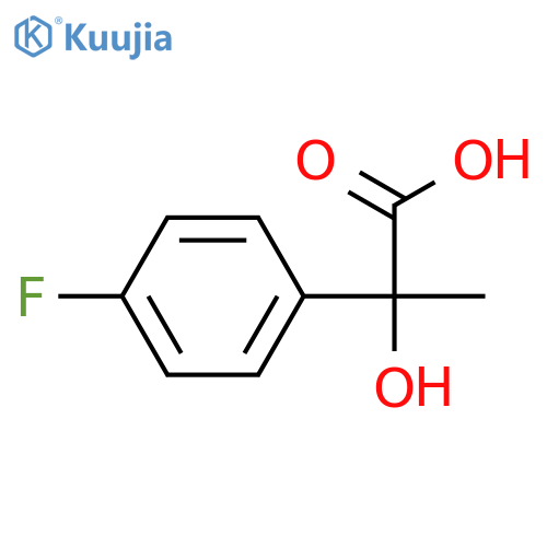 2-(4-fluorophenyl)-2-hydroxypropanoic acid structure