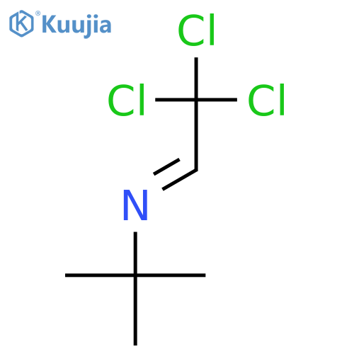 2-Propanamine, 2-methyl-N-(2,2,2-trichloroethylidene)-, (E)- structure