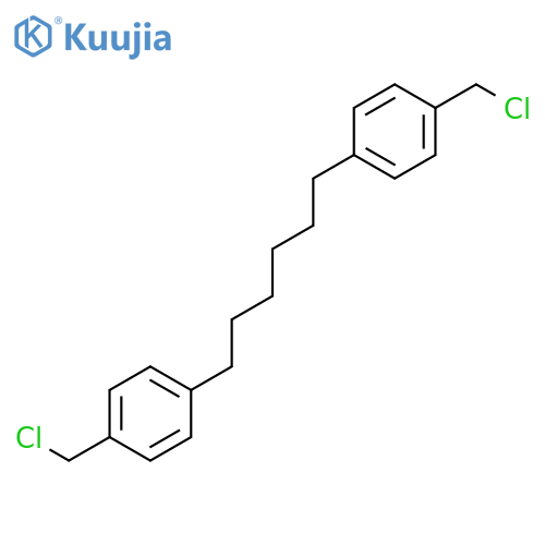 BENZENE, 1,1'-(1,6-HEXANEDIYL)BIS[4-(CHLOROMETHYL)- structure
