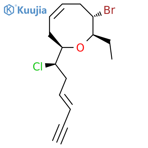 (2R,7S,8R)-2-[(1R,3E)-1-Chloro-5-hexyn-3-enyl]-7-bromo-8-ethyl-1-oxacycloocta-4-ene structure
