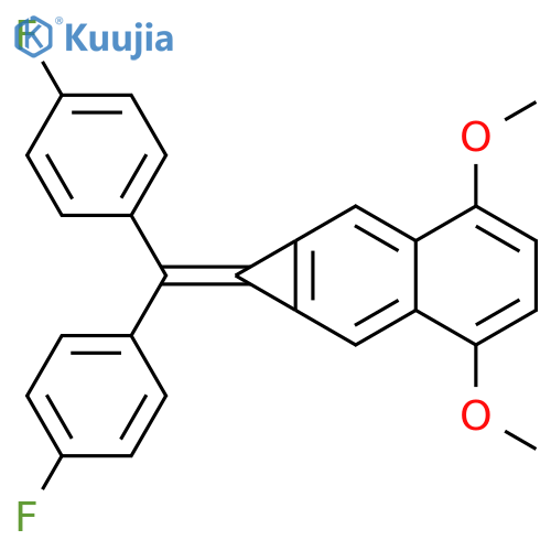 1H-Cyclopropa[b]naphthalene,1-[bis(4-fluorophenyl)methylene]-3,6-dimethoxy- structure