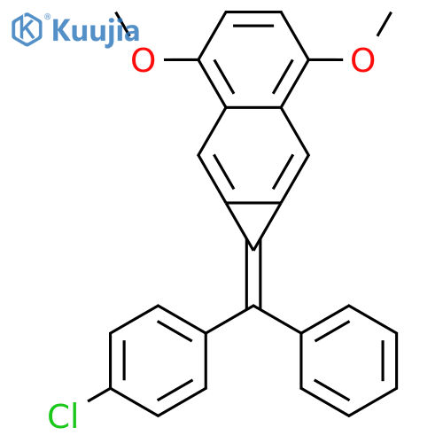 1H-Cyclopropa[b]naphthalene,1-[(4-chlorophenyl)phenylmethylene]-3,6-dimethoxy- structure