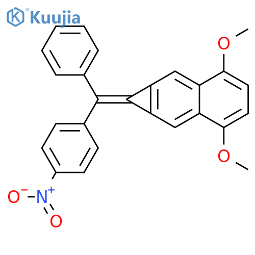 1H-Cyclopropa[b]naphthalene,3,6-dimethoxy-1-[(4-nitrophenyl)phenylmethylene]- structure