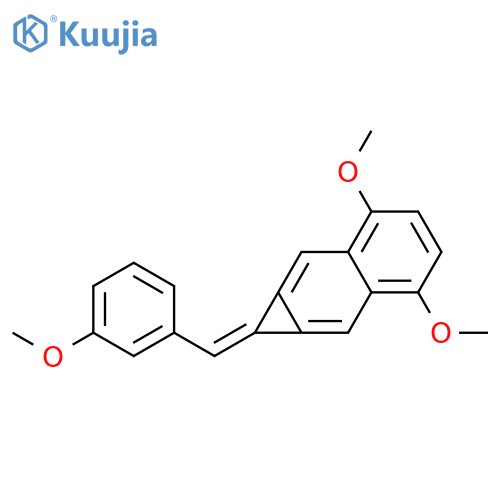 1H-Cyclopropa[b]naphthalene,3,6-dimethoxy-1-[(3-methoxyphenyl)methylene]- structure