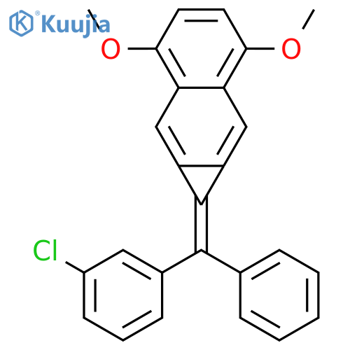 1H-Cyclopropa[b]naphthalene,1-[(3-chlorophenyl)phenylmethylene]-3,6-dimethoxy- structure