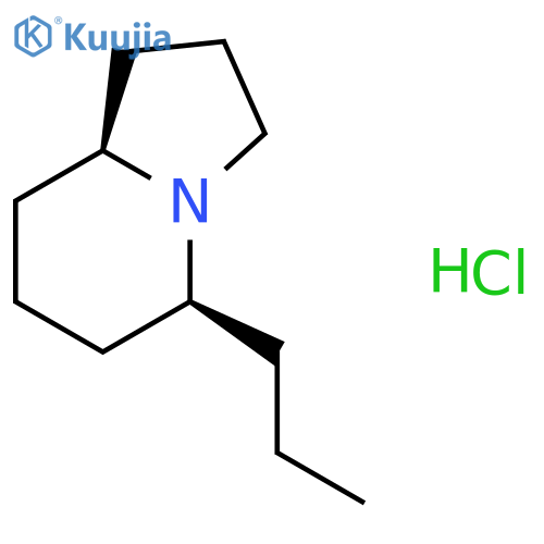 Indolizine, octahydro-5-propyl-, hydrochloride, (5S,8aS)- structure