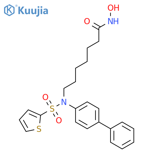 HEPTANAMIDE, 7-[[1,1'-BIPHENYL]-4-YL(2-THIENYLSULFONYL)AMINO]-N-HYDROXY- structure