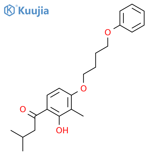1-Butanone,1-[2-hydroxy-3-methyl-4-(4-phenoxybutoxy)phenyl]-3-methyl- structure