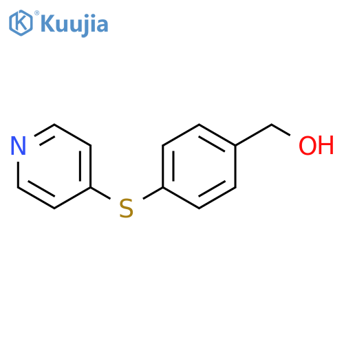 Benzenemethanol, 4-(4-pyridinylthio)- structure