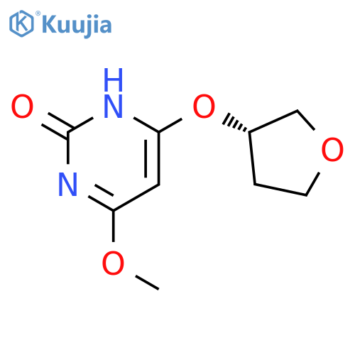 2(1H)-PYRIMIDINONE, 4-METHOXY-6-[[(3S)-TETRAHYDRO-3-FURANYL]OXY]- structure