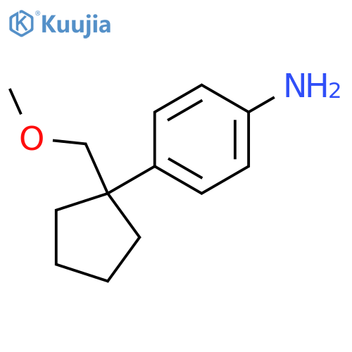 BENZENAMINE, 4-[1-(METHOXYMETHYL)CYCLOPENTYL]- structure