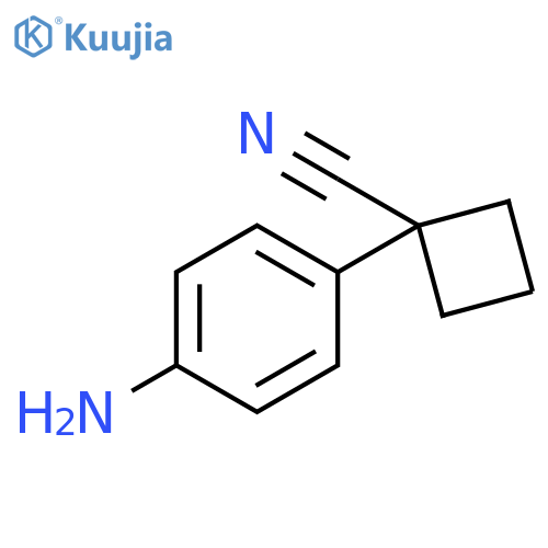 1-(4-Aminophenyl)cyclobutanecarbonitrile structure