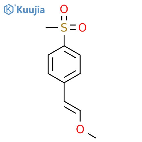 Benzene, 1-(2-methoxyethenyl)-4-(methylsulfonyl)- structure