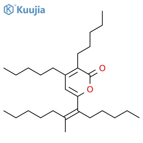 2H-PYRAN-2-ONE, 6-[(1Z)-2-METHYL-1-PENTYL-1-HEPTENYL]-3,4-DIPENTYL- structure